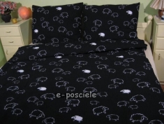 Pościel kora 200220 BARANKI CZARNE
