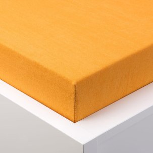 Prześcieradło frotte 160x200 pomarańczowe