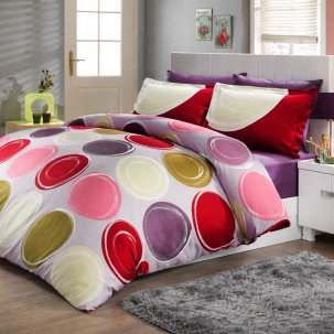 Obrazek dla: Pościel satyna bawełniana OPTIMUM LILA